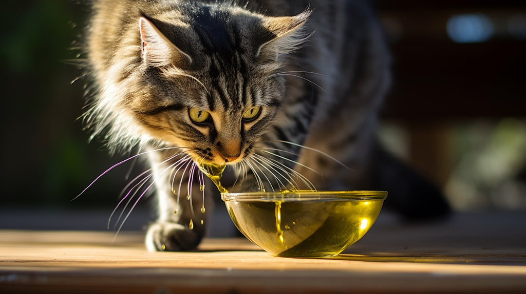 Cats eat olive oil clearance